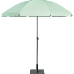 Parasol Sun uni vert clair Ø160xH195cm