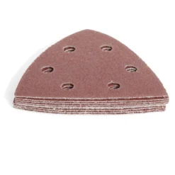 9 patins abrasifs en Corindon pour ponceuses vibrantes - 93 x 93 mm
