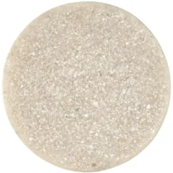 Patère murale ronde beige polyrésine Ø5cm