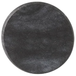 Patère murale ronde imitation marbre noir polyrésine Ø5cm
