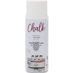 Peinture aérosol Chalk effet craie 400 ml Blanc cassé