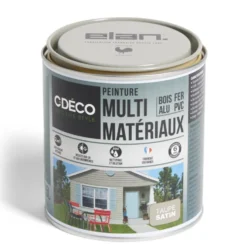 Peinture C'DÉCO tous supports 500ml marron satiné