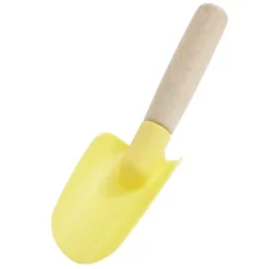 Pelle et râteau de plage plastique et bois 6x4xH17cm (4 pièces)