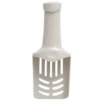 Pelle à litière plastique beige avec ouverture pour sachet plastique