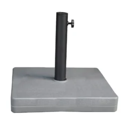 Pied de parasol béton 20 kg gris