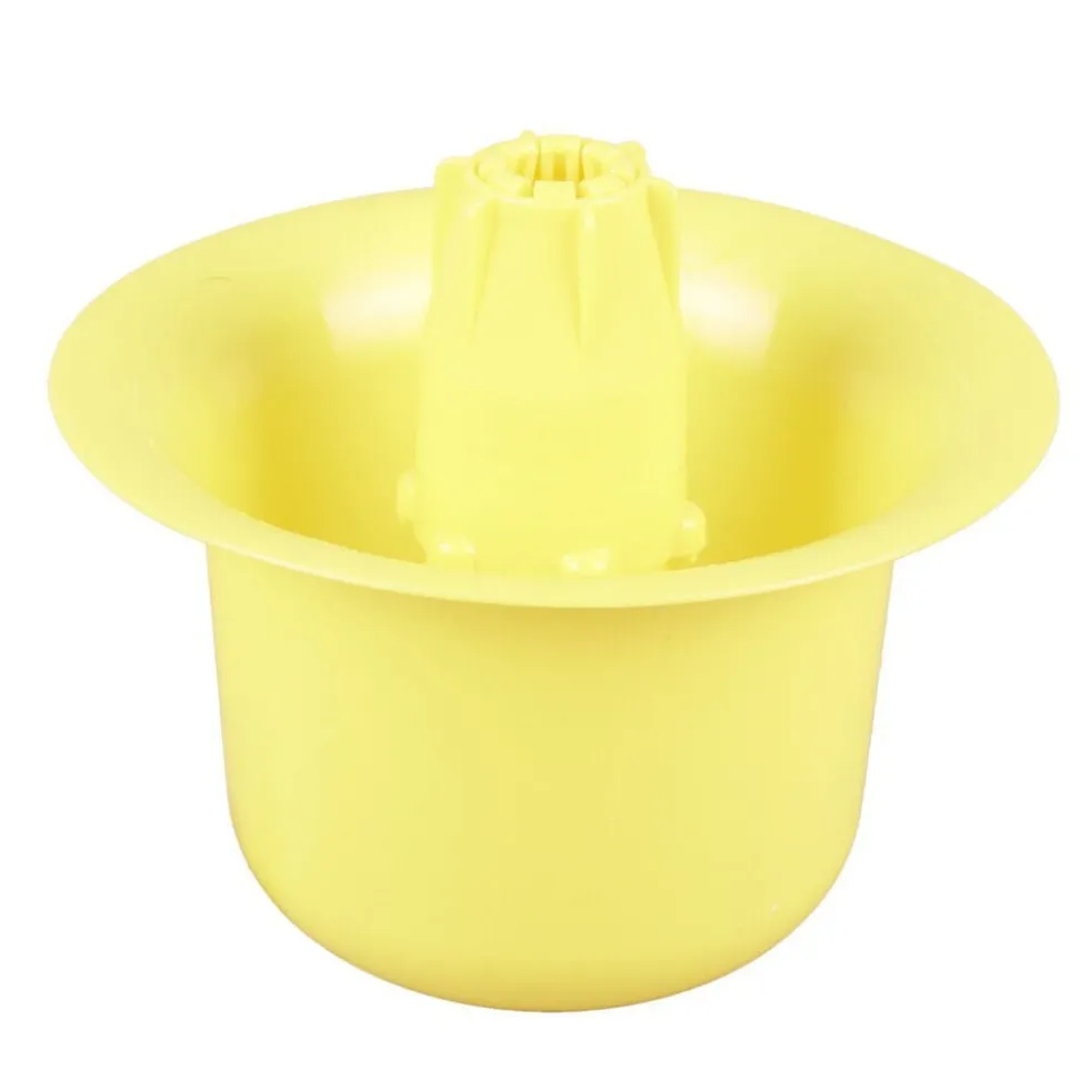 Pied de parasol de plage jaune