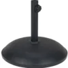 Pied de parasol rond ciment noir 20kg Ø45xH38cm