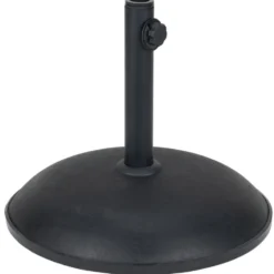 Pied de parasol rond ciment noir 20kg Ø45xH38cm