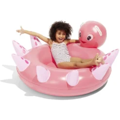 Pieuvre à chevaucher gonflable Funky rose126xH56cm