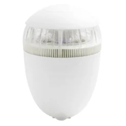 Piège à insectes plastique métal blanc 21LED à aspiration 200m² Ø23xH35cm
