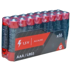 Pile alcaline LR03 AAA 1,5V x16