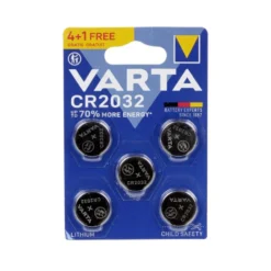 Pile bouton lithium CR2032 Energizer x4 + 1 gratuite