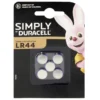Pile LR44 x5 Duracell