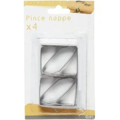 Pince nappe inox x4