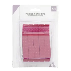 Pince à sachet rouge x20