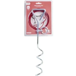 Piquet attache chien métal 4m