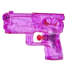 Pistolet à eau enfant plastique translucide 15x3xH9cm (plusieurs modèles)