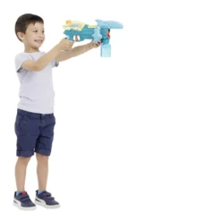 Pistolet à eau enfant requin lance bulle 27x6,5xH17,5cm (2 modèles)