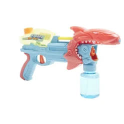 Pistolet à eau enfant requin lance bulle 27x6,5xH17,5cm (2 modèles)
