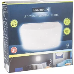 Plafonnier carré LED 27 cm 36 LED
