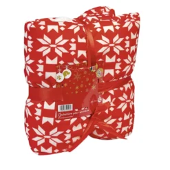Plaid pour chien et chat motif flocons de Noël