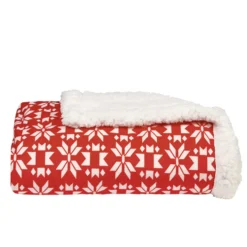 Plaid pour chien et chat motif flocons de Noël