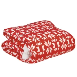 Plaid pour chien et chat motif flocons de Noël