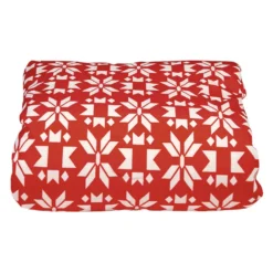 Plaid pour chien et chat motif flocons de Noël