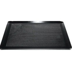 Plaque pâtissière perforée acier noir 39,6x29,6cm