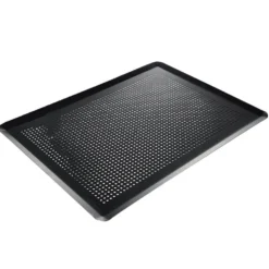 Plaque pâtissière perforée acier noir 39,6x29,6cm