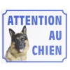 Plaque signalétique "Attention au chien" - 24x20 cm