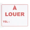 Plaque signalétique "À louer" - 24x20 cm