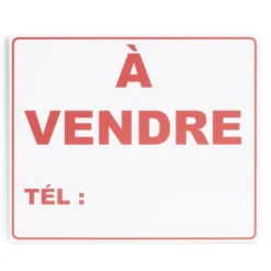 Plaque signalétique "À vendre" - 24x20 cm