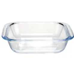 Plat à four 900ml rectangulaire en verre borosilicate 19,6x17x4,6cm
