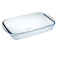 Plat à four rectangulaire en verre