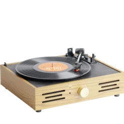 Platine vinyle vintage enceinte bluetooth 2en1