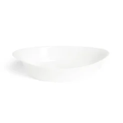 Plat ovale 29x17cm Luminarc blanc avec motifs