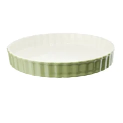 Plat à tarte en céramique contour coloré Ø27xH4cm (3 modèles)