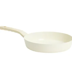 Poêle poignée effet bois aluminium et céramique beige Ø24cm