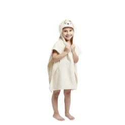 Poncho de douche enfant 50xH115cm lapin ou renard - 2 modèles