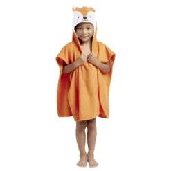 Poncho de douche enfant 50xH115cm lapin ou renard - 2 modèles
