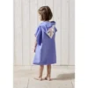 Poncho de plage enfant hippocampe TU 55x110cm