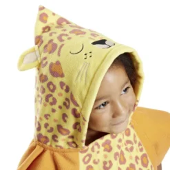 Poncho de plage enfant léopard TU 55x110cm