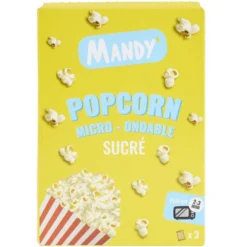 Popcorn sucré micro-ondes Mandy 3x80gr