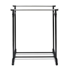 Portant double extensible en métal 80x42xH95à165cm