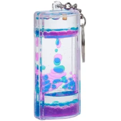 Porte-clé sablier liquide 3 modèles