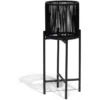 Porte-plante filaire sur pieds Urban métal et plastique noir Ø27xH70cm