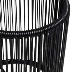 Porte-plante filaire sur pieds Urban métal et plastique noir Ø27xH70cm
