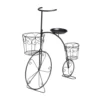 Porte plante forme vélo style rétro en métal noir 70xH71x23cm