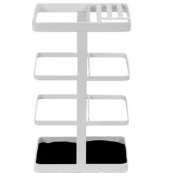 Porte ustensiles de cuisine en métal blanc